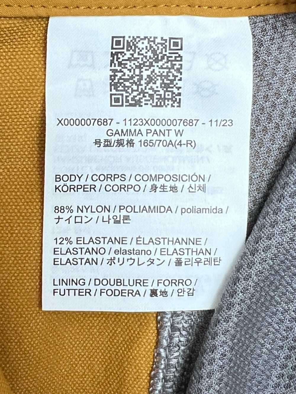 ARC’TERYX Gamma Pants Womens XS Yukon Lightweight Hiking Gorpcore - Picture 8 of 12